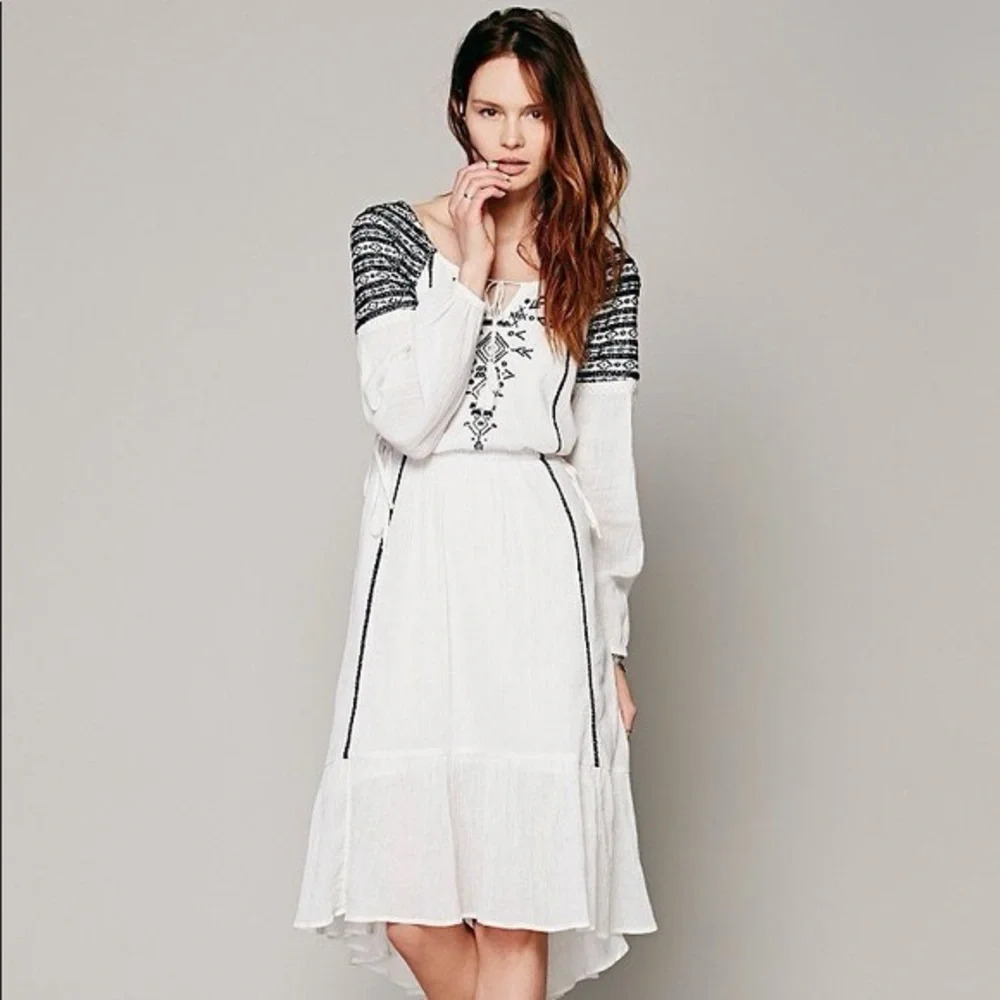 Free People Dreamweaver Embroidered Boho Dress Women’s Size XS
